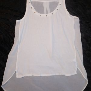 Express white short sleeve shirt extra small